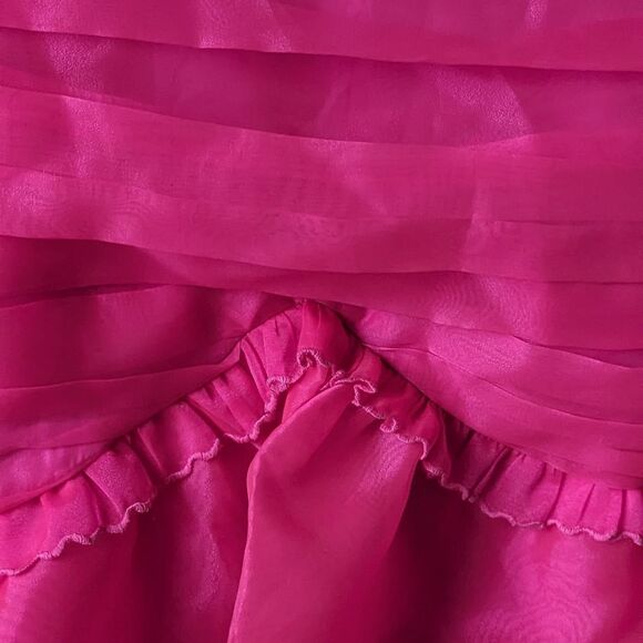 Loveshackfancy Sheer Roses Tiered Ruffled Filmy Chaya Dress Sz 8 NWT Flirty Fuch - Picture 16 of 16